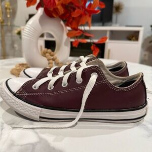 Stylish Burgundy and White Sneakers